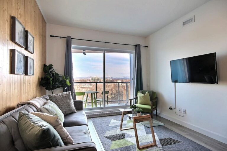 Living room with sofa-bed
