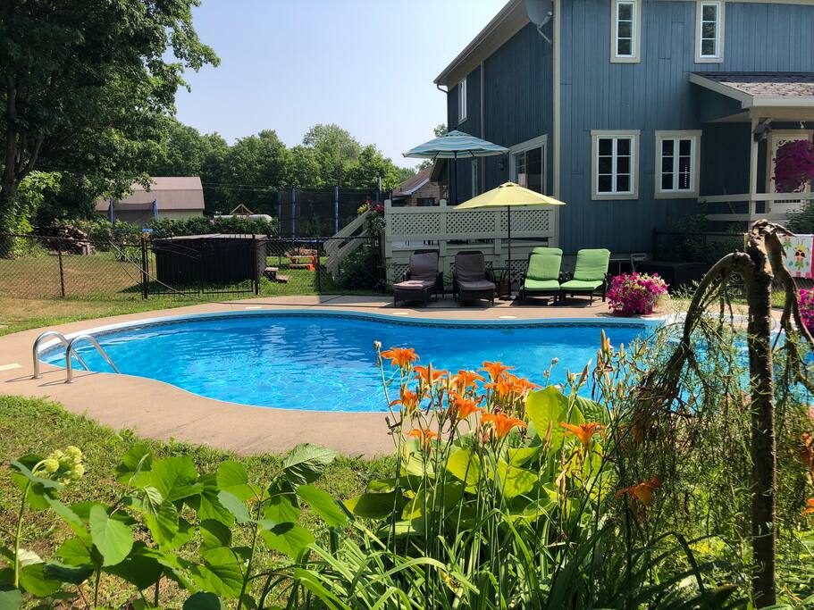 Private heated pool and 4 season spa