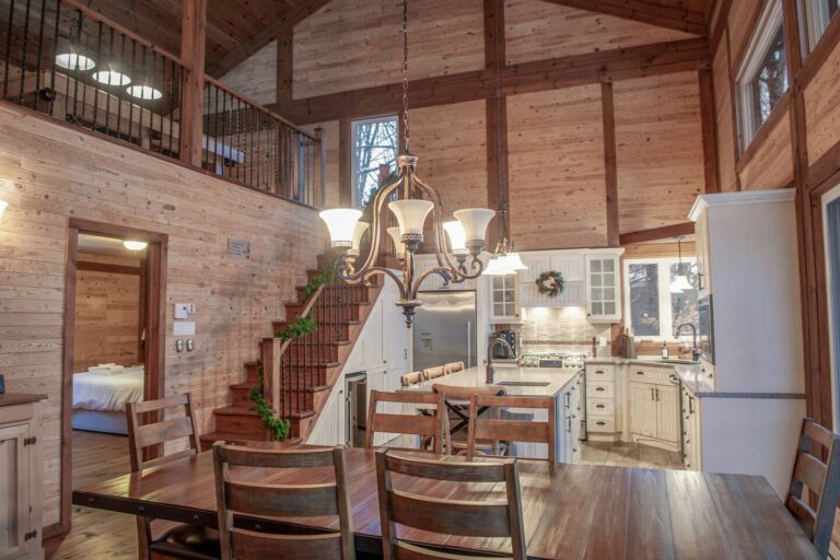 Dining area and kitchen