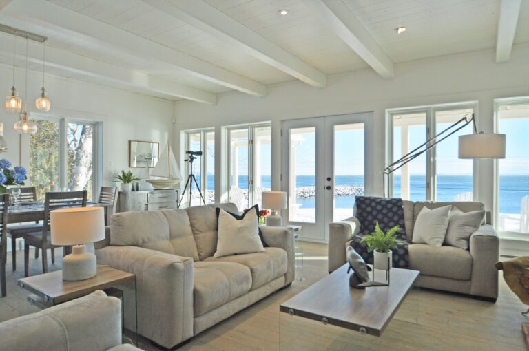 Living room and view